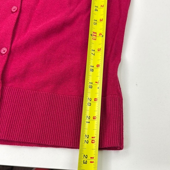 Banana Republic Factory Women's Raspberry Cardigan Sweater - Picture 5 of 8